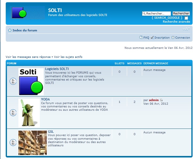 Forum utilisateurs SOLTI