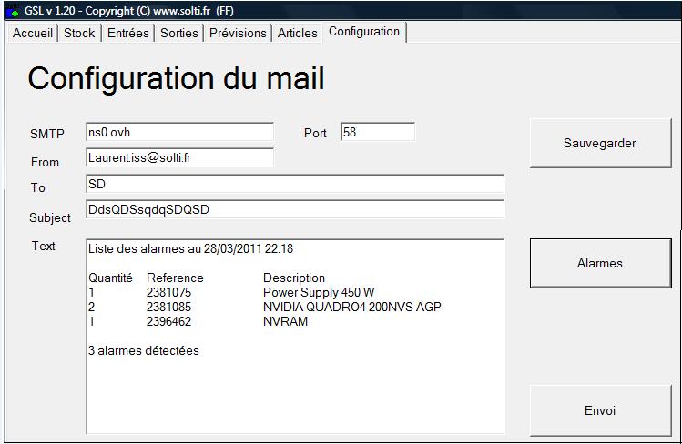 gestion de stock