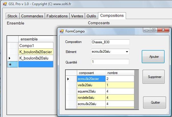 gestion de stock